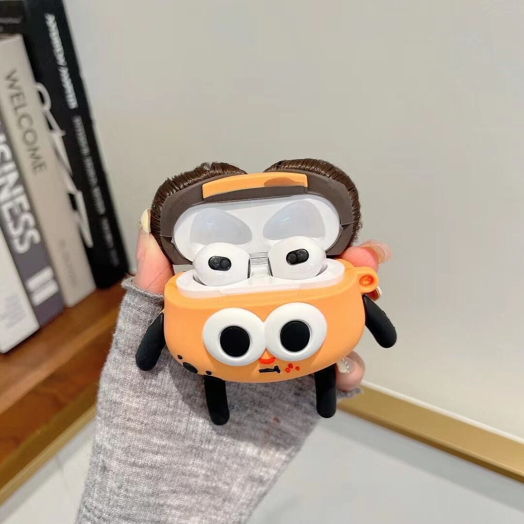 AirPods Case | Vazico Creative Girl With Long Hair And Big Eyes