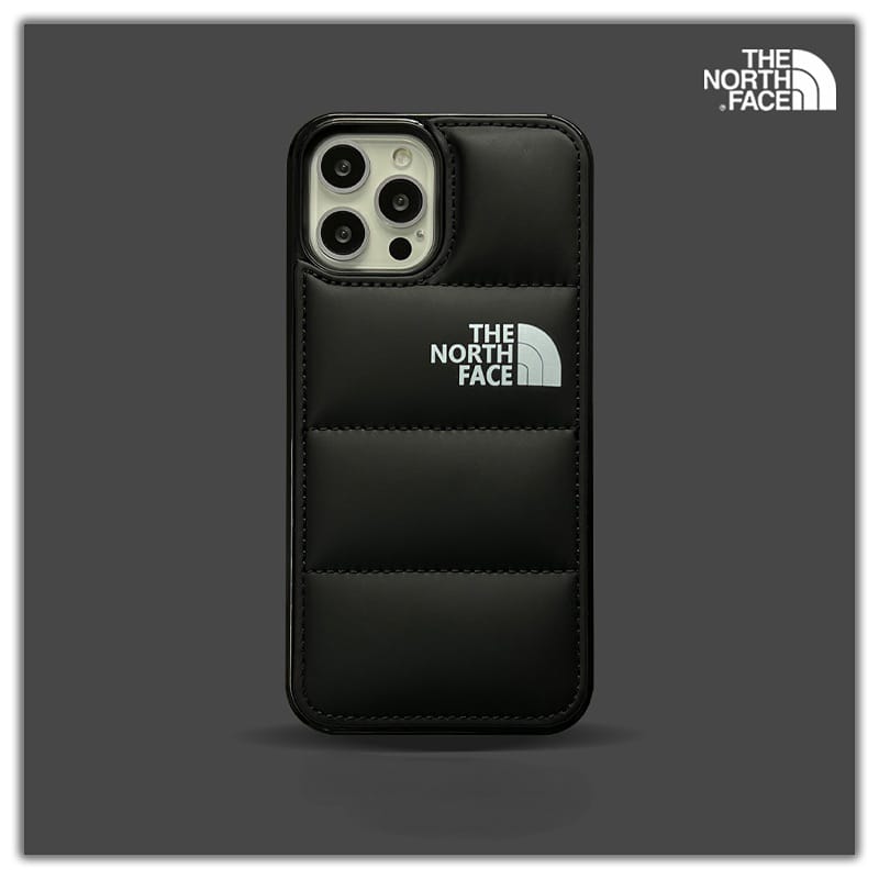 Vazico The North Face Puffer Edition Black Bumper Back Case For Iphone 11, 12, 13, 14, 15 Series
