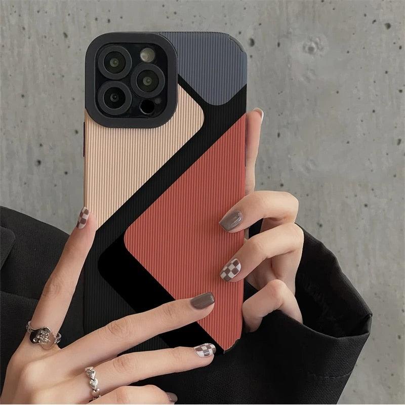 Vazico Cute Block Triangle Phone Case for iPhone 11, 12, 13, 14 Pro Max, 14 Plus, and 12, 13 Mini – Cover
